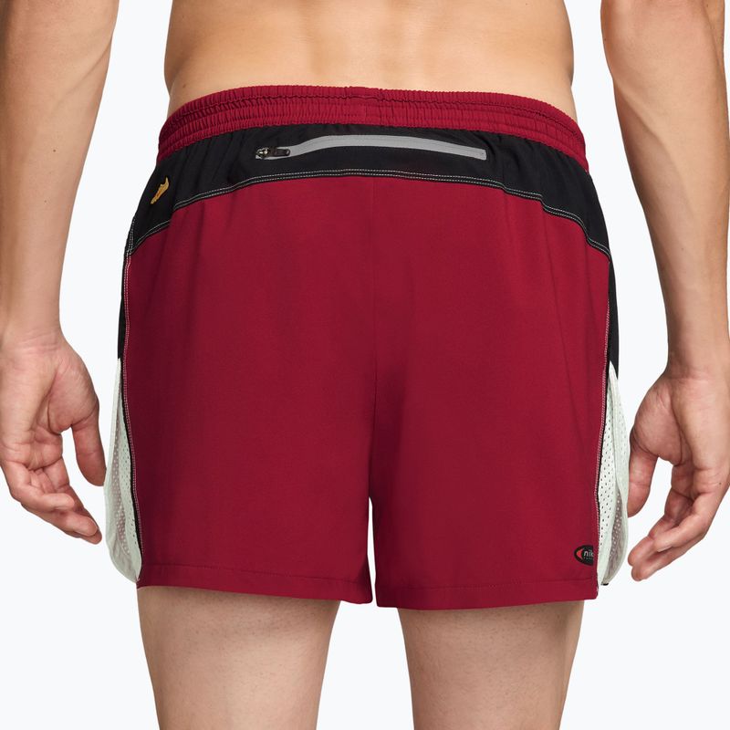 Шорти для бігу чоловічі Nike Retro Dri-Fit Brief-Lined 4" team crimson/black 2