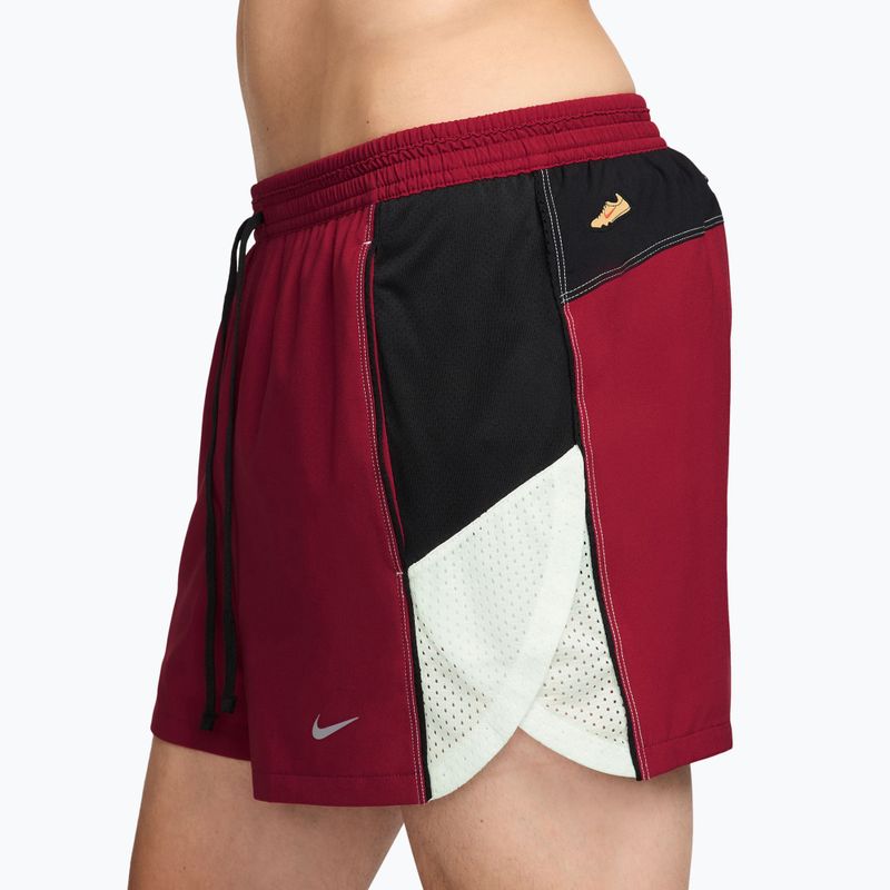 Чоловічі шорти для бігу Nike Retro Dri-Fit Brief-Lined 4" team crimson/black 3