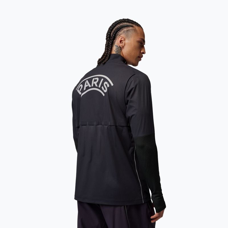 Чоловіча футбольна лонгслівка Nike Paris Saint-Germain Strike Elite SE Aerogami Shell Top black/black/atmosphere grey 3