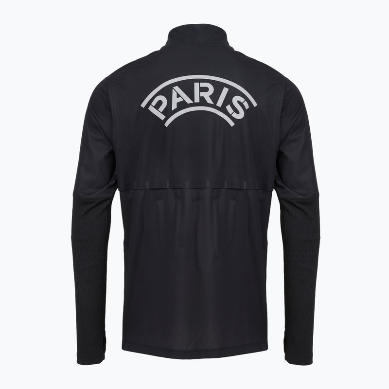 Чоловіча футбольна лонгслівка Nike Paris Saint-Germain Strike Elite SE Aerogami Shell Top black/black/atmosphere grey 10