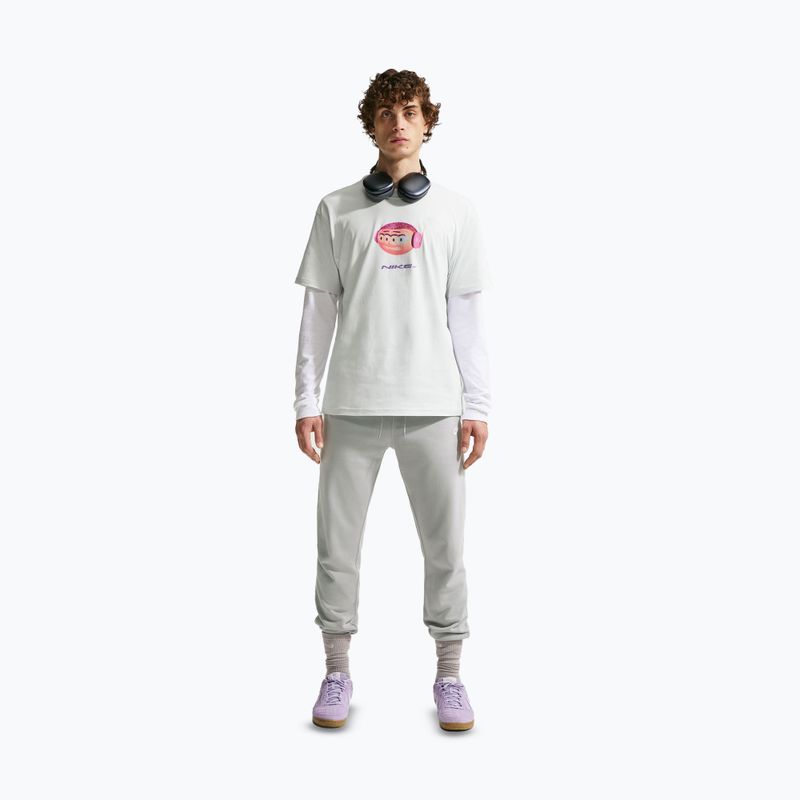Штани чоловічі Nike Club French Terry Joggers light smoke grey/light smoke grey/white 2