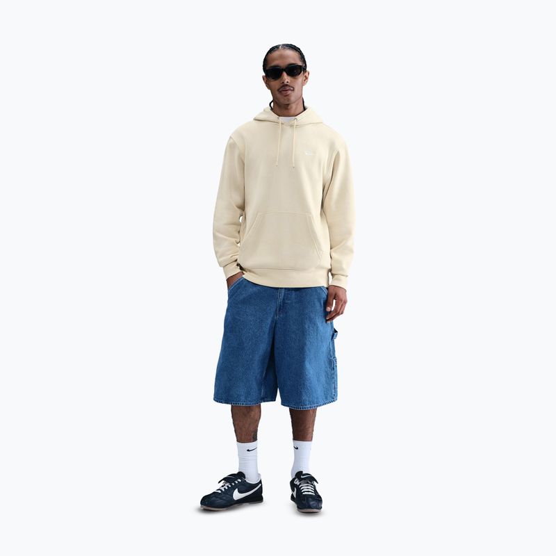 Кофта чоловіча Nike Club Pullover Hoodie light khaki/light khaki/white 2