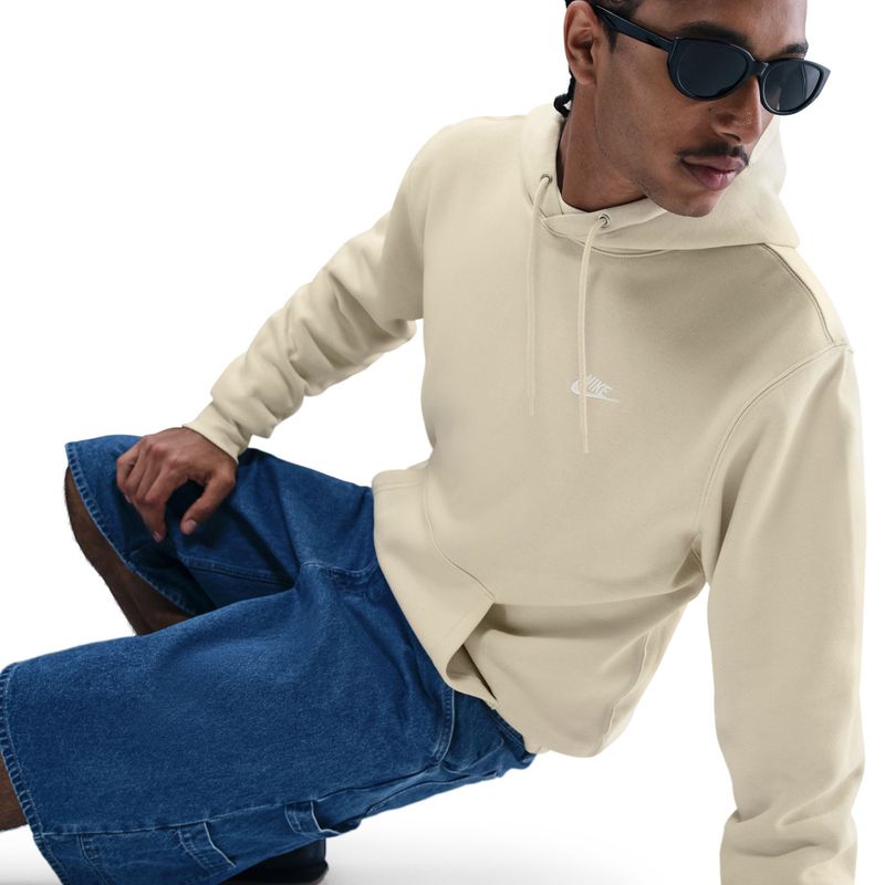 Кофта чоловіча Nike Club Pullover Hoodie light khaki/light khaki/white 5