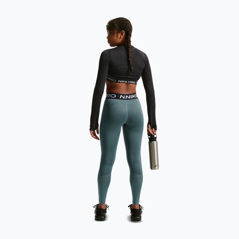 Легінси дитячі Nike Pro Dri-FIT mineral slate/black/white 3