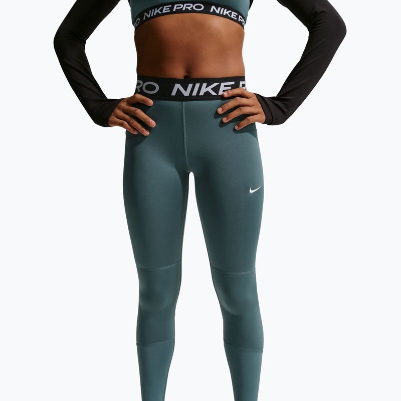 Легінси дитячі Nike Pro Dri-FIT mineral slate/black/white 4