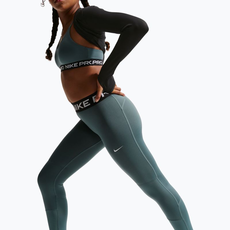 Легінси дитячі Nike Pro Dri-FIT mineral slate/black/white 6