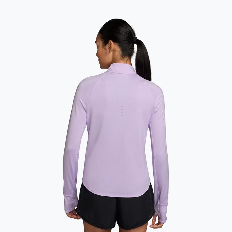 Longsleeve do biegania damski Nike Swift Dri-Fit UV 1/4-Zip violet mist 2
