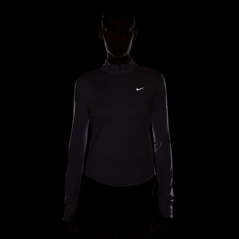 Лонгслів для бігу жіночий Nike Swift Dri-Fit UV 1/4-Zip violet mist 4