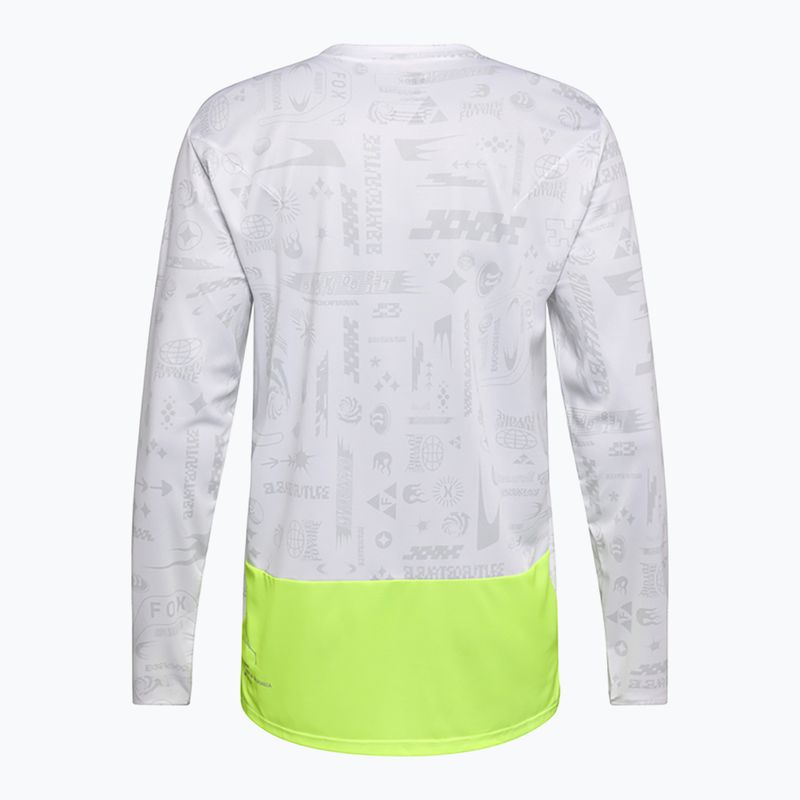 Лонгслів велосипедний чоловічий Fox Racing Ranger Lunar SE white 4