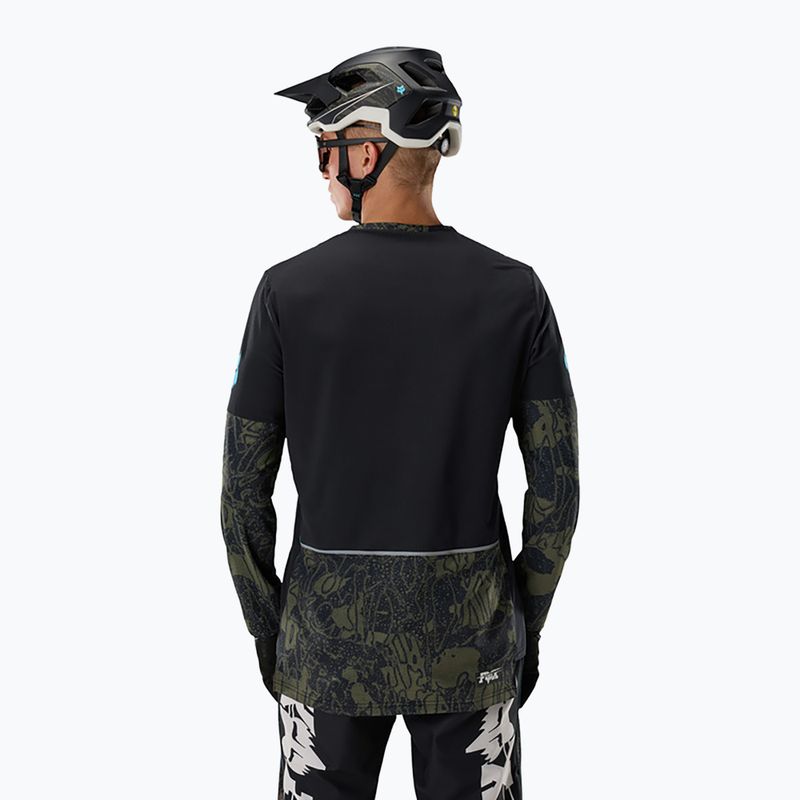 Лонгслів велосипедний чоловічий Fox Racing Defend Thermal Lunar black 2