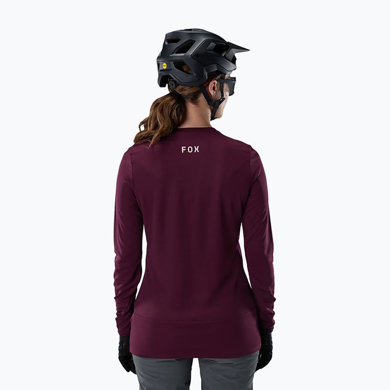 Лонгслів велосипедний жіночий Fox Racing Ranger Fox Head LS dark maroon 2
