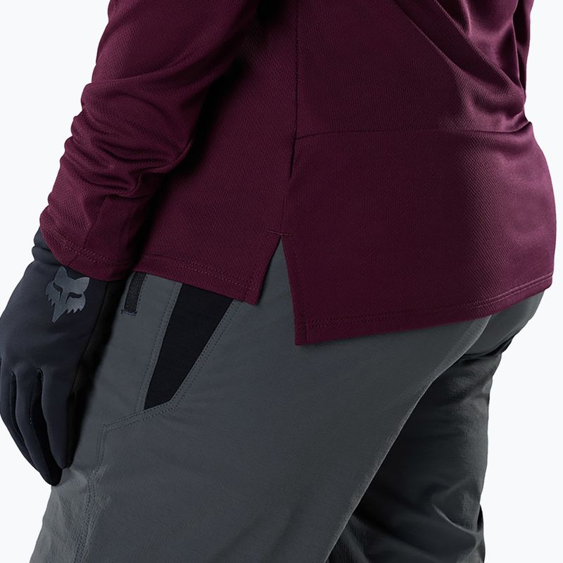 Лонгслів велосипедний жіночий Fox Racing Ranger Fox Head LS dark maroon 4