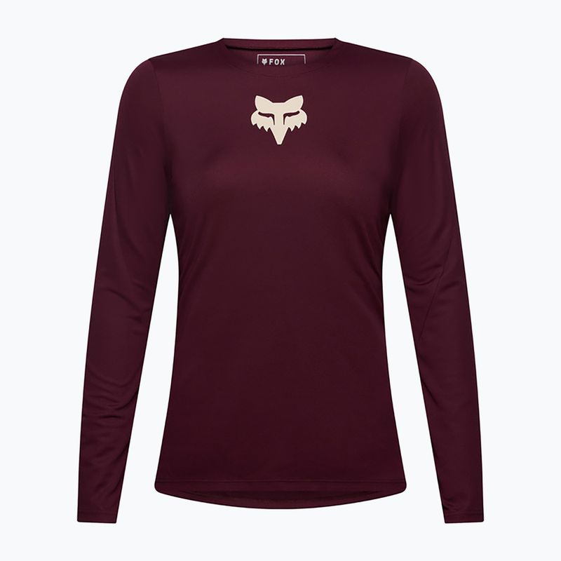 Лонгслів велосипедний жіночий Fox Racing Ranger Fox Head LS dark maroon 5
