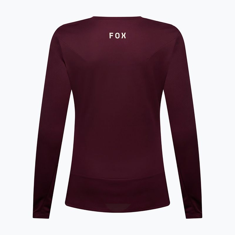 Лонгслів велосипедний жіночий Fox Racing Ranger Fox Head LS dark maroon 6