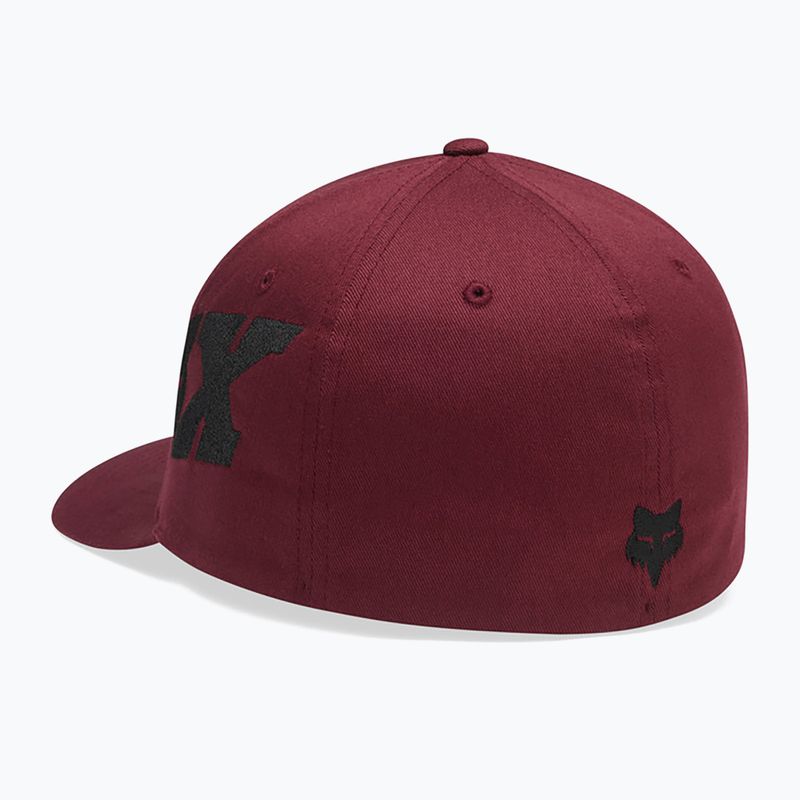 Кепка чоловіча Fox Racing Fox Head X Flexfit dark maroon 2