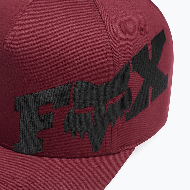 Кепка чоловіча Fox Racing Fox Head X Flexfit dark maroon 4