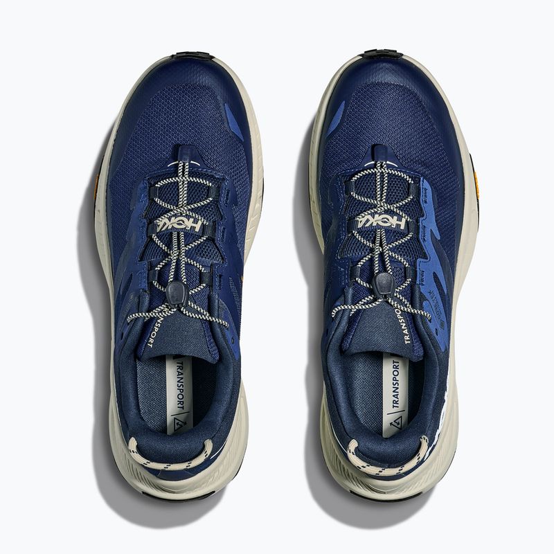 Кросівки трекінгові чоловічі HOKA Transport GTX midnight blue/truffle salt 8