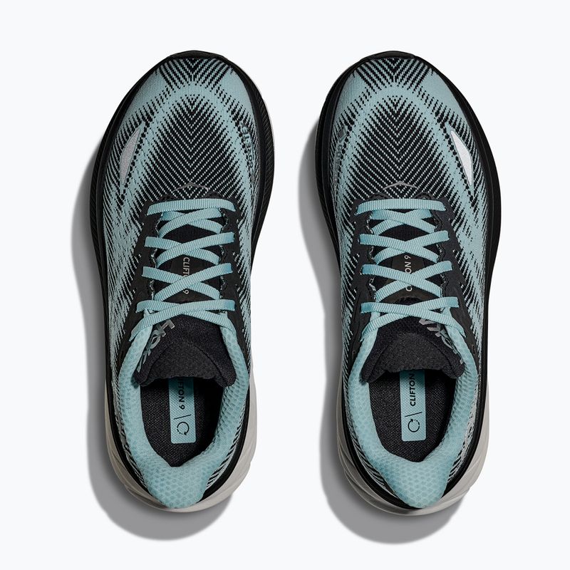 Кросівки для бігу жіночі HOKA Clifton 9 GTX black/raindrop 15