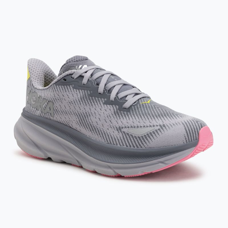 Кросівки для бігу жіночі HOKA Clifton 9 GTXgrey skies/foggy green