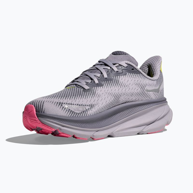 Кросівки для бігу жіночі HOKA Clifton 9 GTXgrey skies/foggy green 4