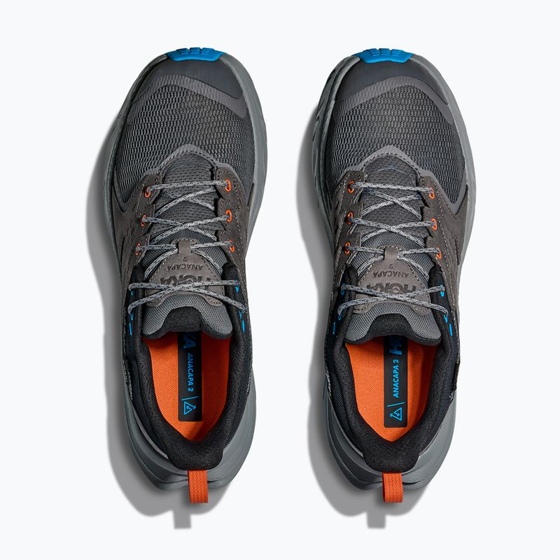 Кросівки туристичні чоловічі HOKA Anacapa 2 Low GTX satellite grey/sea ice 8