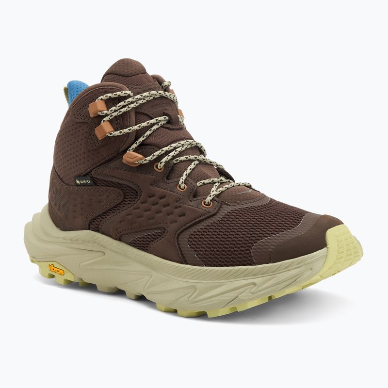 Кросівки туристичні чоловічі HOKA Anacapa 2 Mid GTX walnut/oyster mushroom