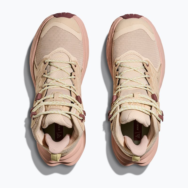 Кросівки туристичні жіночі HOKA Anacapa 2 Mid GTX oak/rose latte 8