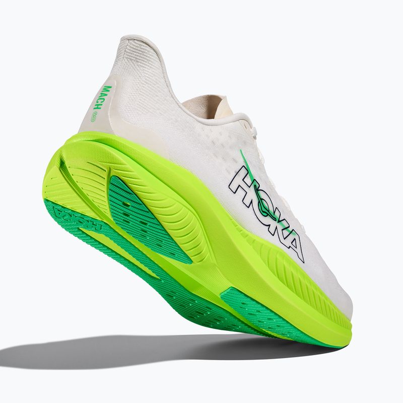Кросівки для бігу чоловічі HOKA Mach 6 white/neon lime 5