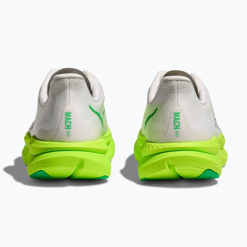 Кросівки для бігу чоловічі HOKA Mach 6 white/neon lime 6