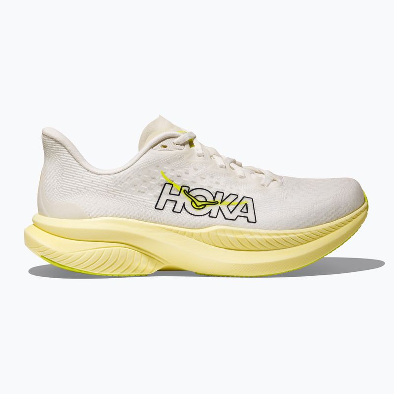 Кросівки для бігу жіночі HOKA Mach 6 white/neon hoka citrus 2