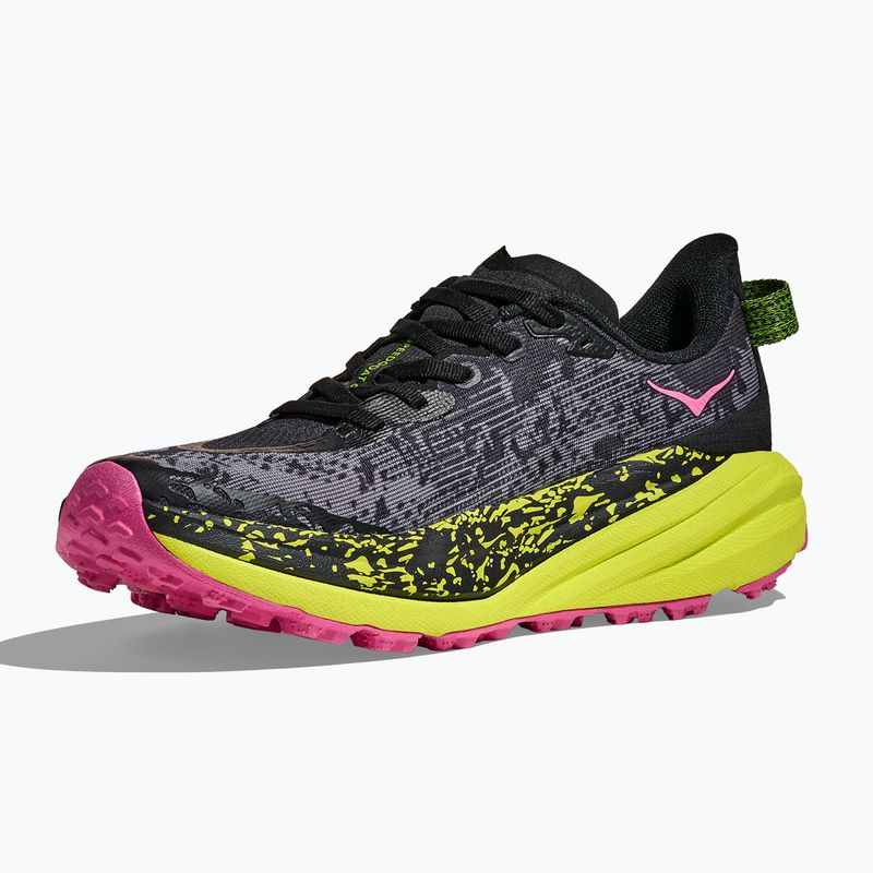 Кросівки для бігу жіночі HOKA Speedgoat 6 black/neon rose 4