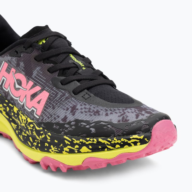 Кросівки для бігу жіночі HOKA Speedgoat 6 black/neon rose 7