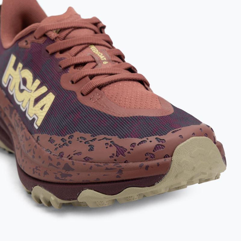 Кросівки для бігу жіночі HOKA Speedgoat 6 rouge/black cherry 7
