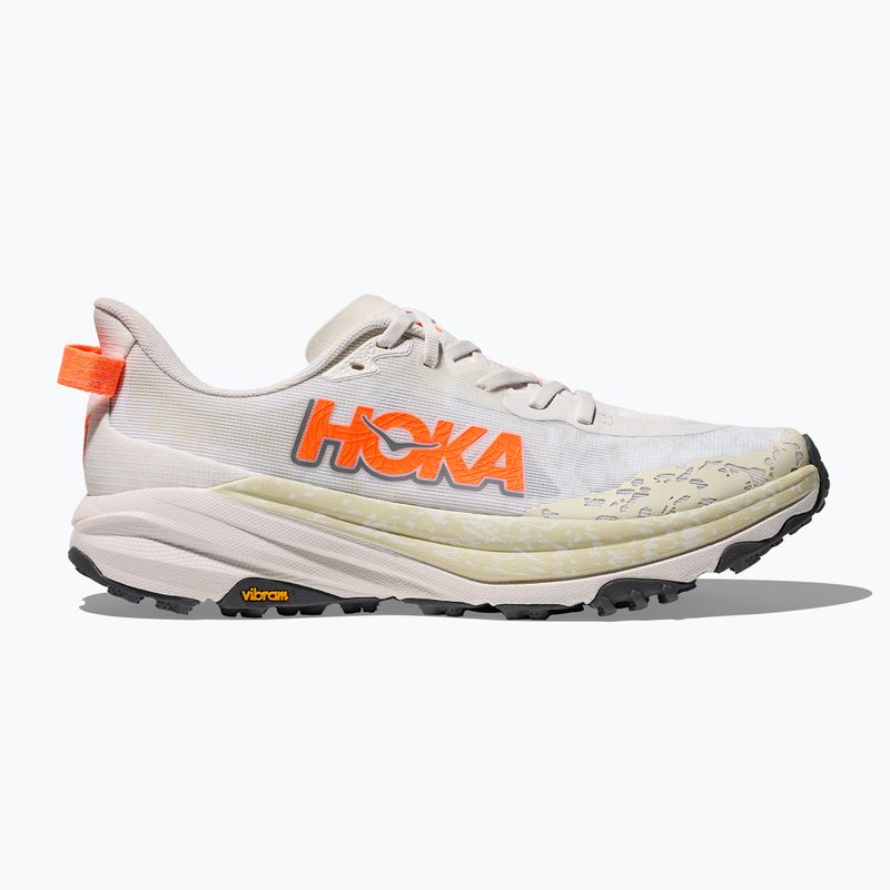 Кросівки для бігу чоловічі HOKA Speedgoat 6 Wide white/neon tangerine 2
