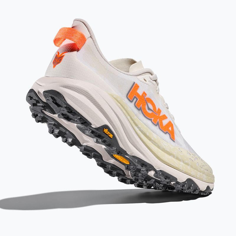 Кросівки для бігу чоловічі HOKA Speedgoat 6 Wide white/neon tangerine 5