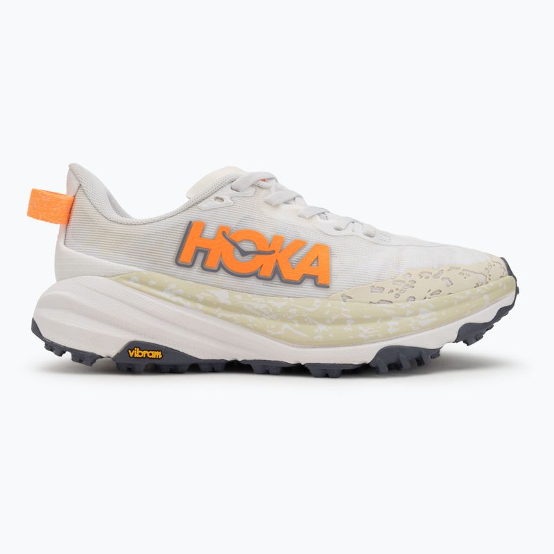 Кросівки для бігу чоловічі HOKA Speedgoat 6 Wide white/neon tangerine 2