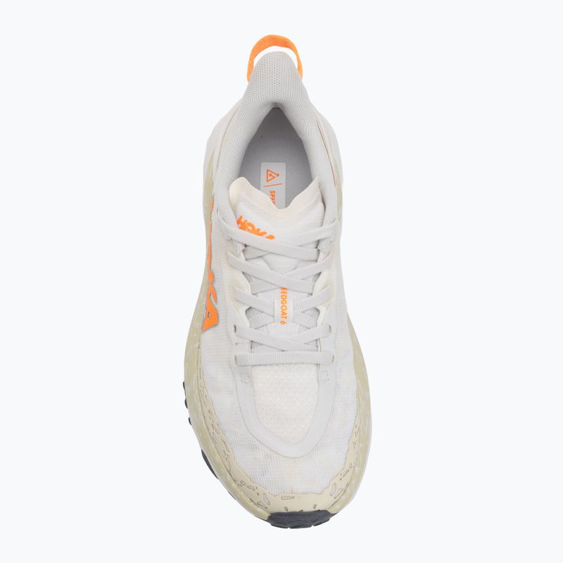 Кросівки для бігу жіночі HOKA Speedgoat 6 white/neon tangerine 5