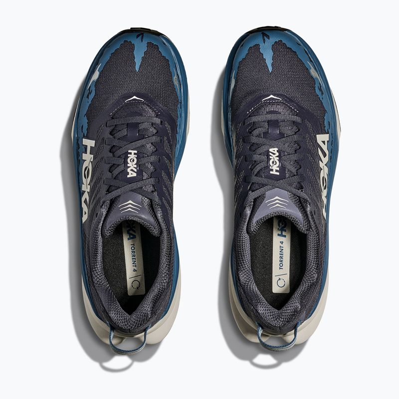 Кросівки для бігу чоловічі HOKA Torrent 4 charcoal grey/foggy night 8