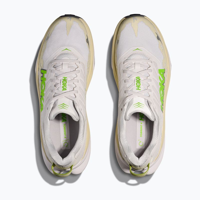 Кросівки для бігу чоловічі HOKA Torrent 4 white/neon night 7