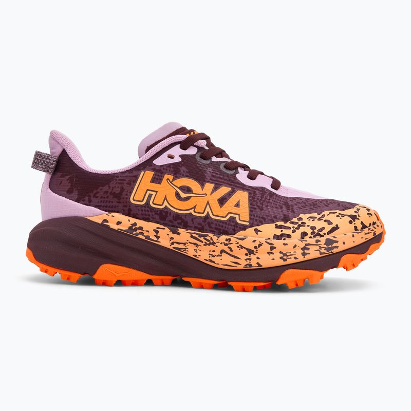 Кросівки для бігу дитячі HOKA Speedgoat 6 flower nectar/neon tangerine 2
