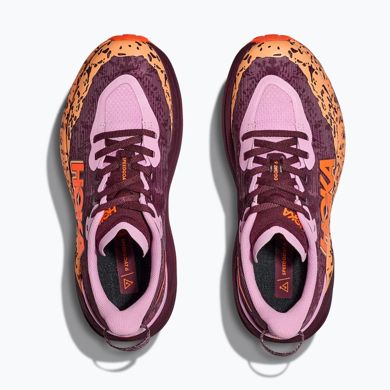 Кросівки для бігу дитячі HOKA Speedgoat 6 flower nectar/neon tangerine 8