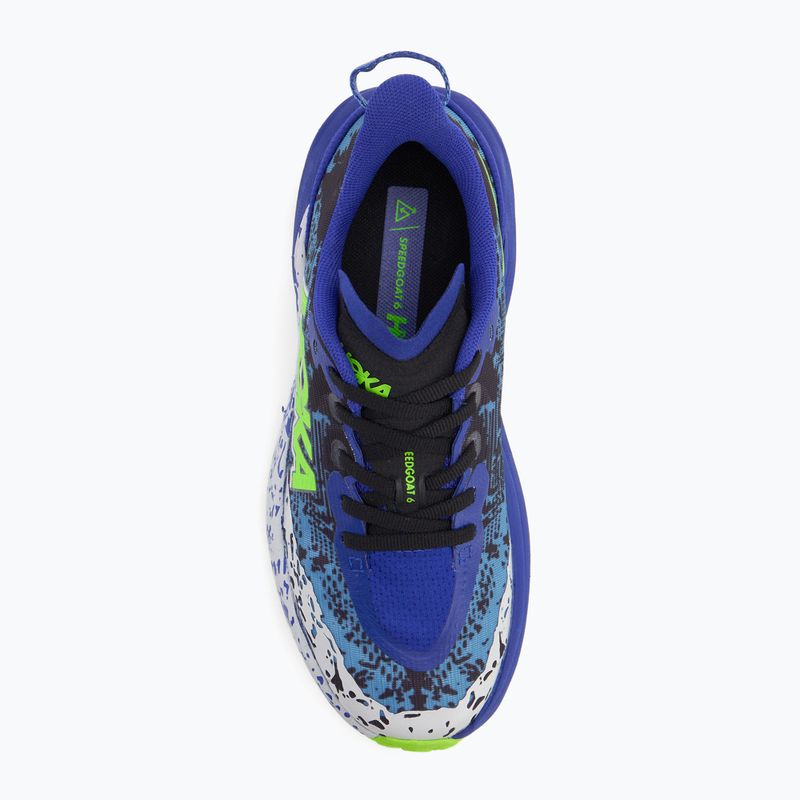 Кросівки для бігу дитячі HOKA Speedgoat 6 night sky/neon lime 5