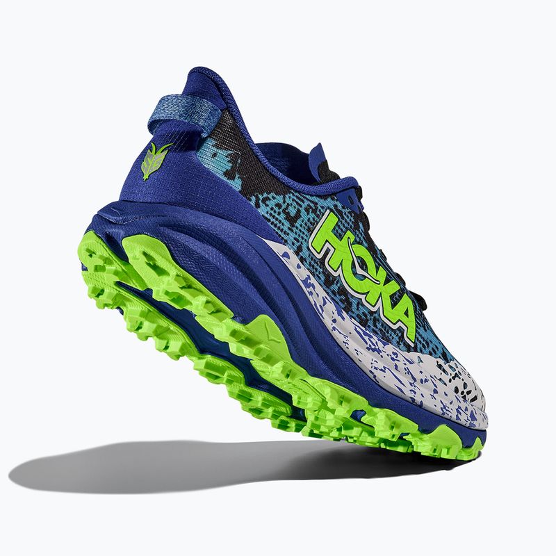 Кросівки для бігу дитячі HOKA Speedgoat 6 night sky/neon lime 5