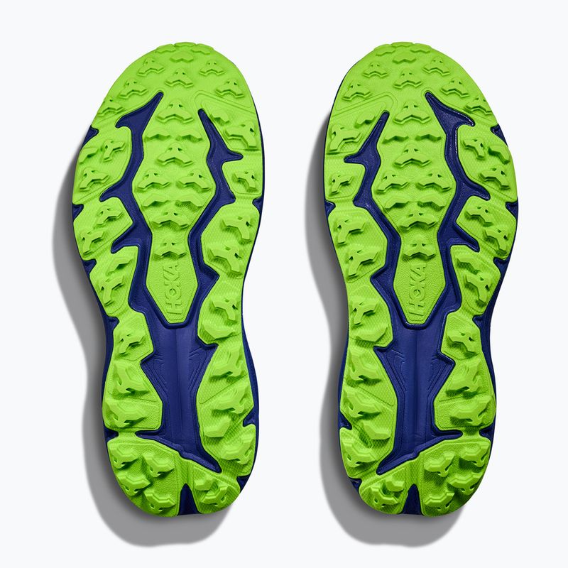 Кросівки для бігу дитячі HOKA Speedgoat 6 night sky/neon lime 7