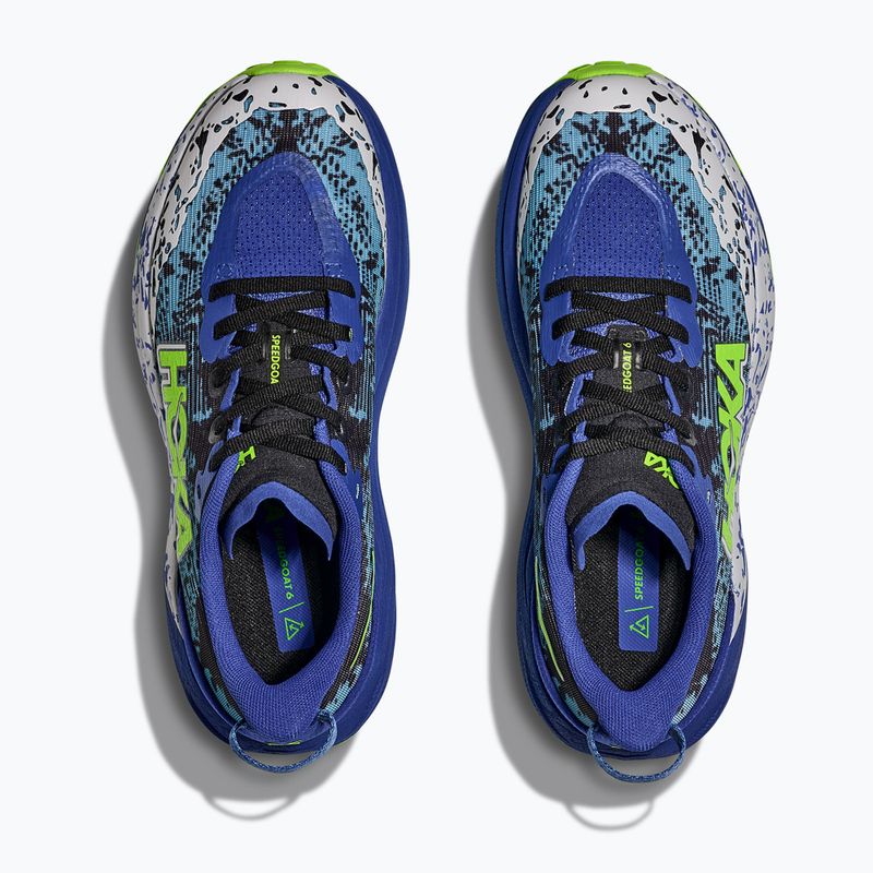 Кросівки для бігу дитячі HOKA Speedgoat 6 night sky/neon lime 8