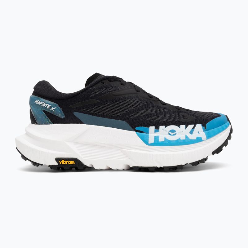 Кросівки для бігу чоловічі Hoka Mafate X black/skyward blue 2