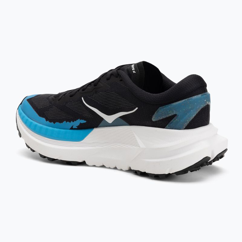 Кросівки для бігу чоловічі Hoka Mafate X black/skyward blue 3