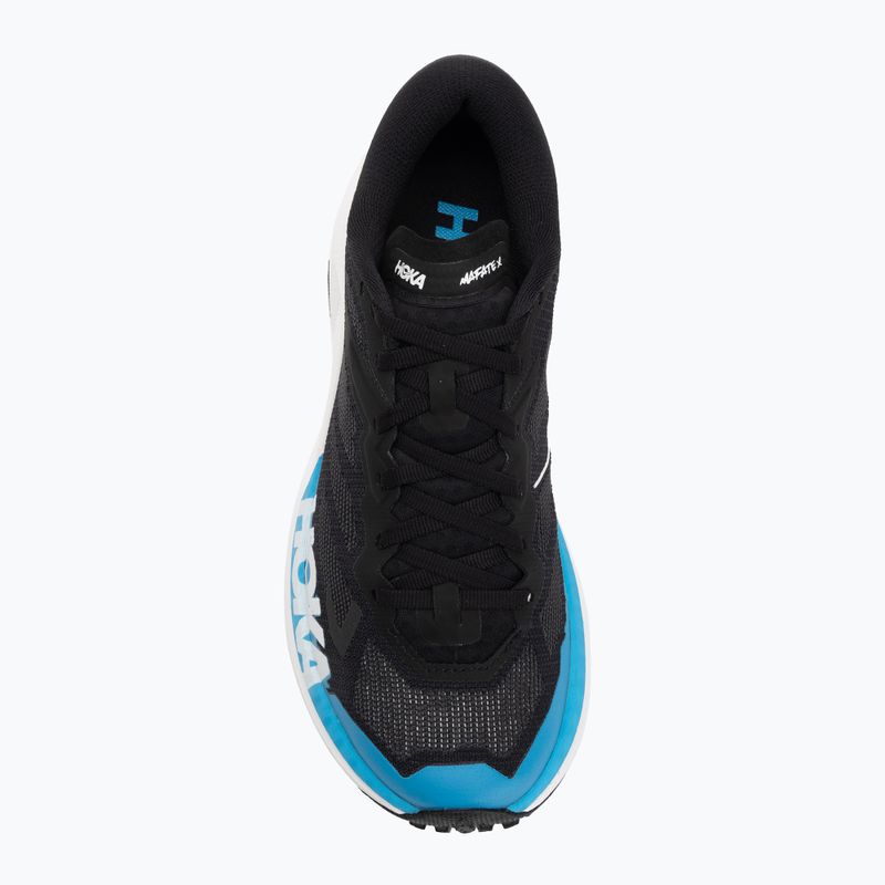 Кросівки для бігу чоловічі Hoka Mafate X black/skyward blue 5