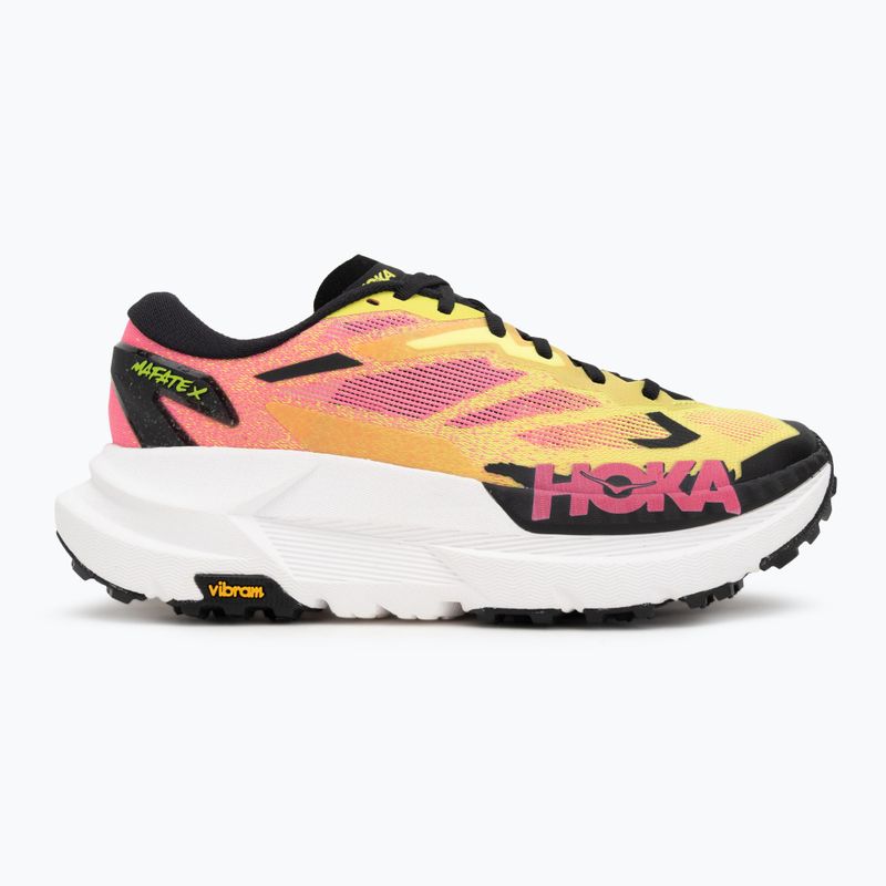 Кросівки для бігу чоловічі Hoka Mafate X neon hoka citrus/neon rose 2