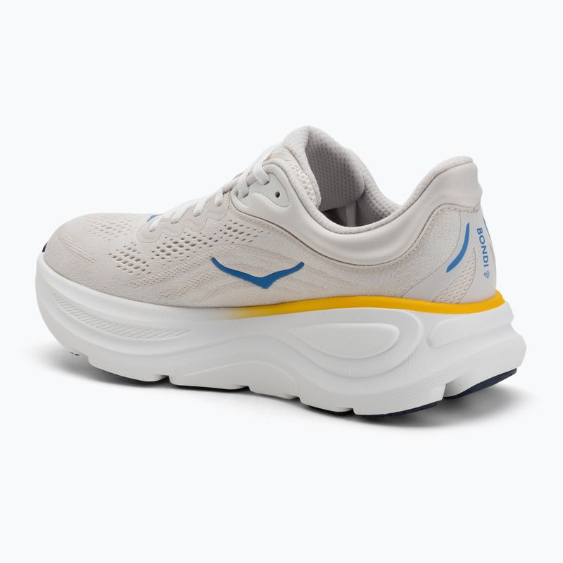 Кросівки для бігу чоловічі HOKA Bondi 9 white/grout 3